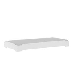 Chambre et rangement-Chambre-Pack lit empilable avec matelas 90x190 cm Stack blanc - AKITEN RETAIL