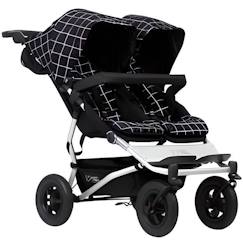 Puériculture-Poussette Mountain Buggy Duet V3 Grid - Poussette multiple - Gris - 4 roues - Mixte