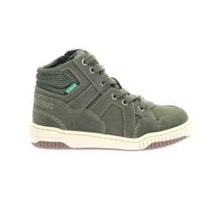 Chaussures-Chaussures garçon 23-38-KICKERS Baskets hautes Kick90 kaki