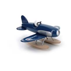 Jouet-Jouet en bois hydravion de la Police - VILAC - Bleu - L 23 x H 26 x P 10 cm