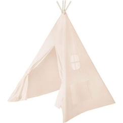 Jouet-Tente Indienne ROBA pour Enfants - Tipi en Toile Résistante - Canvas Beige - À Partir de 3 Ans