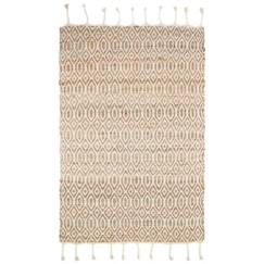 Linge de maison et décoration-Tapis Coton&Jute Sierra par Nattiot - Blanc - 110 x 170 cm