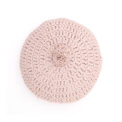 -Coussin rond crochet LENKA ROSE NUDE - Nattiot