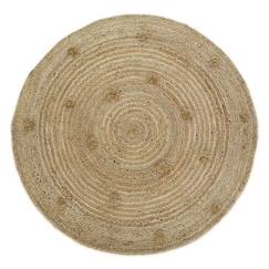 Linge de maison et décoration-Tapis enfant Siska tressé main en jute naturel Ø140 - Nattiot