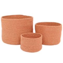 Chambre et rangement-Panier de rangement -ILSE AMBRE- Lot de 3