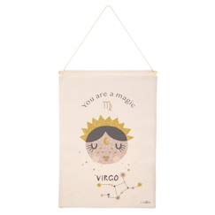 -Décoration murale - Nattiot - Little Virgo - Coton - Beige - 40x50 cm