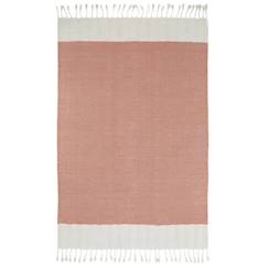 Linge de maison et décoration-Tapis Coton Lucia Rose Liege par Nattiot - 100 x 150 cm - Rose - 100 x 150 cm