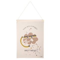 -Décoration murale - Nattiot - Little Sagittarius - Coton - Beige - 40x50 cm