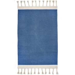 Jouet-Tapis Coton Lisboa Bleu Colbert par Nattiot - 100 x 150 cm - Bleu - 100 x 150 cm