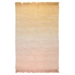 -Tapis Coton Kirthy Nude Rose par Nattiot - 100 x 150 cm - Jaune - 100 x 150 cm