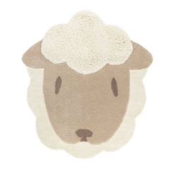 -Tapis Enfant - Nattiot - Mouton Lolho Wool - Beige - 85 x 95 cm - Oeko-Tex