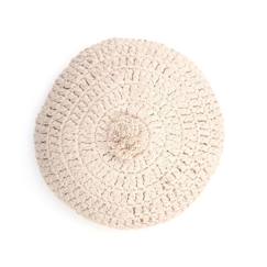 -Coussin rond crochet LENKA ECRU - Nattiot