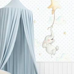 Linge de maison et décoration-Sticker mural décoratif - Sueños de Cigüeña - Joyeux petit éléphant - Vinyle - Multicolore - Enfant