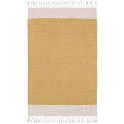 -Tapis Coton Lucia Jaune Moutarde par Nattiot - 100 x 150 cm - Moutarde - 100 x 150 cm