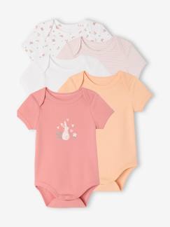 -Lot de 5 bodies manches courtes bébé