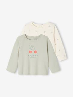 -Lot de 2 t-shirts Basics bébé manches longues