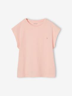 -Tee-shirt uni Basics personnalisable fille manches courtes