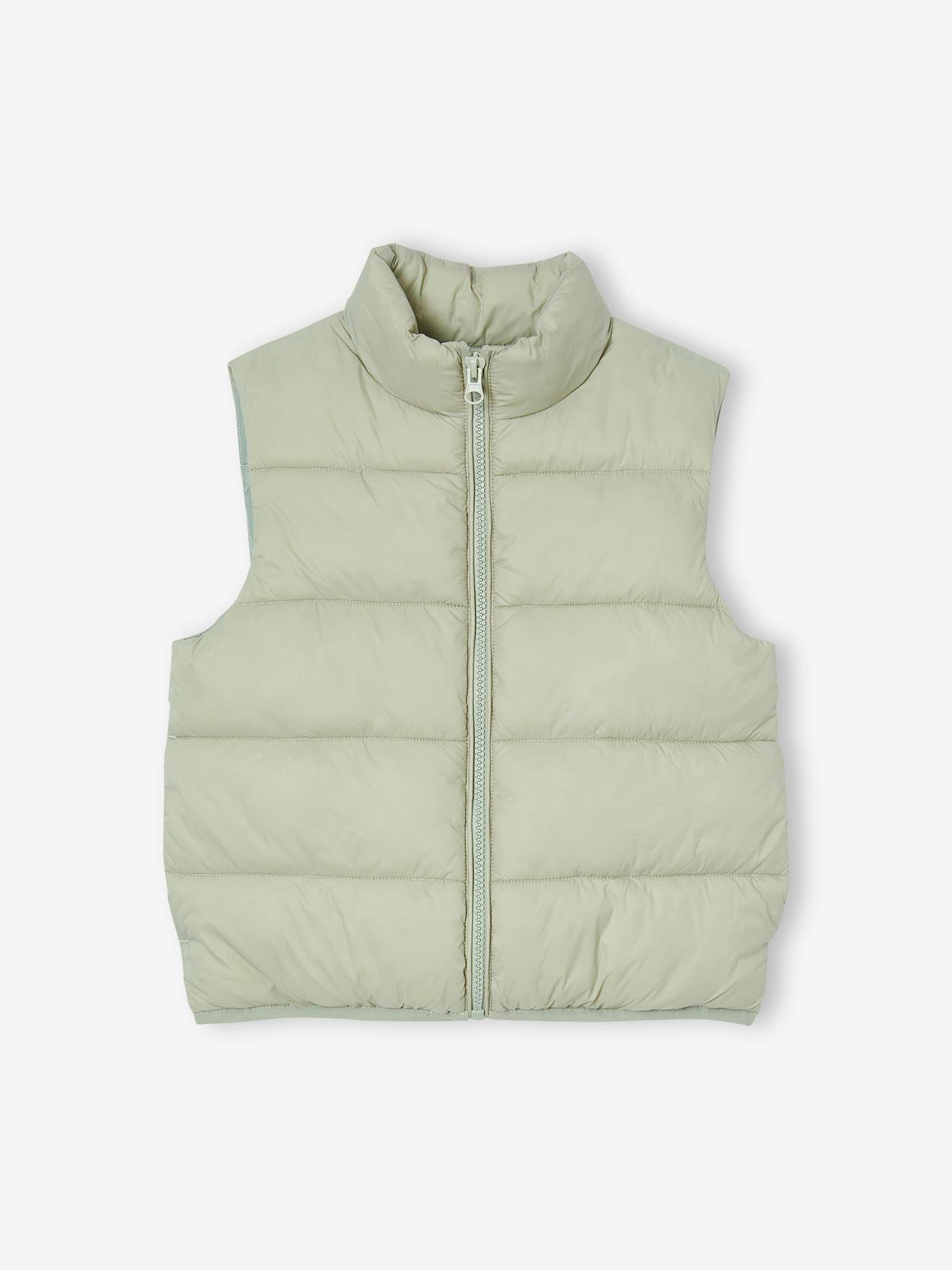 Doudoune fille lgre sans manches vert sauge 16$