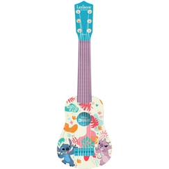 Jouet-Jeux d'imitation-Lexibook - Ma Première Guitare Stitch - 53cm - Guide d'apprentissage inclus