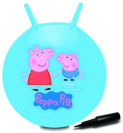 -Balle à sauter - Peppa Pig - Balle Sauteuse Gonflable - 45cm - Design Peppa Pig - Sécurisée