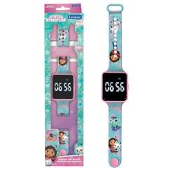 Jouet-Lexibook - Gabby et la Maison Magique - Montre LED connectée - Bracelet ajustable