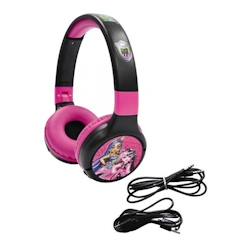 Jouet-Casque audio 2 en 1 bluetooth et Filaire confortable et pliable avec limitation de son Lexibook Monster High