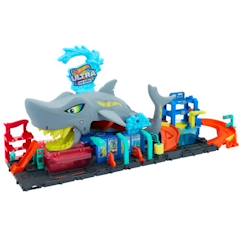 -Hot Wheels City-Station de Lavage Requin-Coffret voiture Color Reveal HTN82