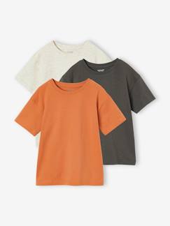 -Lot de 3 t-shirts Basics garçon unis