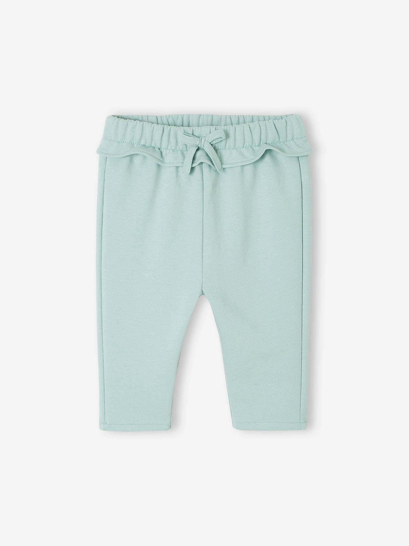 Pantalon molleton Basics bébé fille bleu grisé