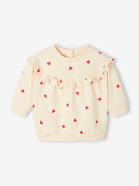 Ensemble bébé fille sweat à volant + legging écru+rose 4 - vertbaudet enfant 