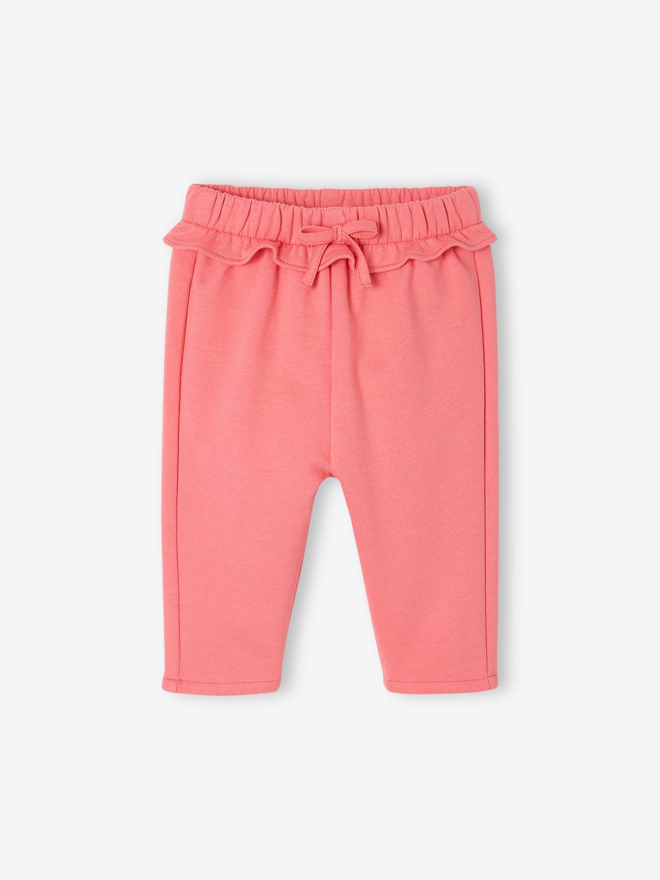 Pantalon molleton Basics bébé fille rose