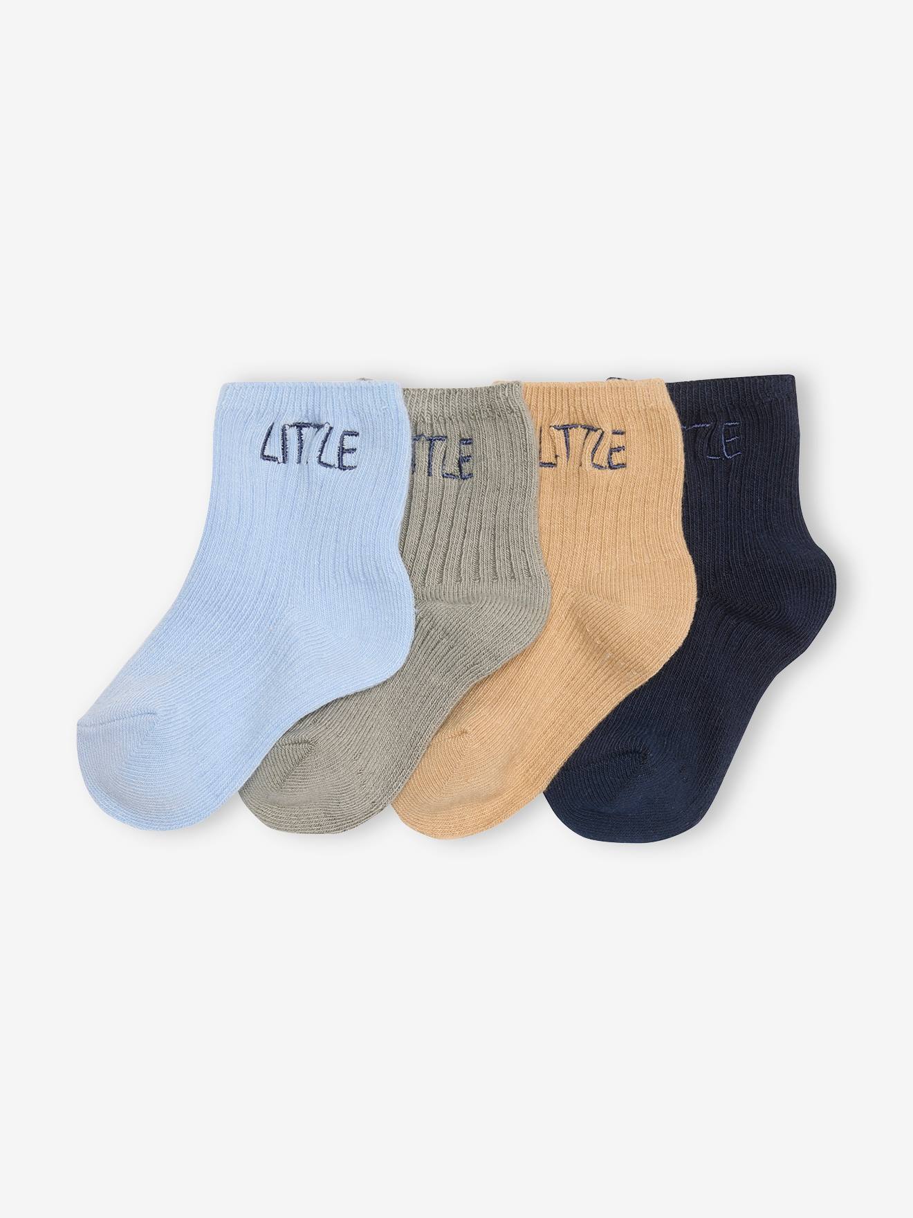 Lot de 4 paires de chaussettes little bébé marine