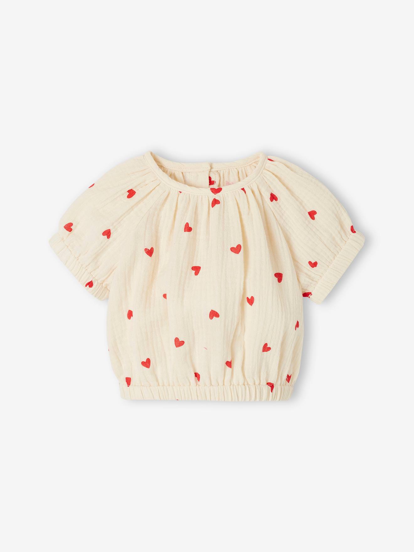 Blouse imprimée bébé vanille