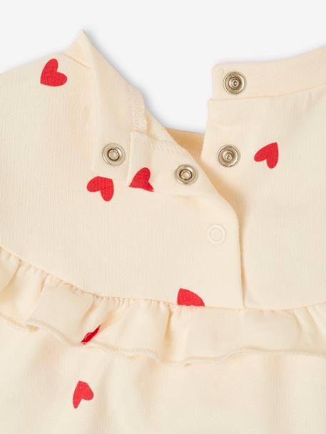 Ensemble bébé fille sweat à volant + legging écru+rose 9 - vertbaudet enfant 