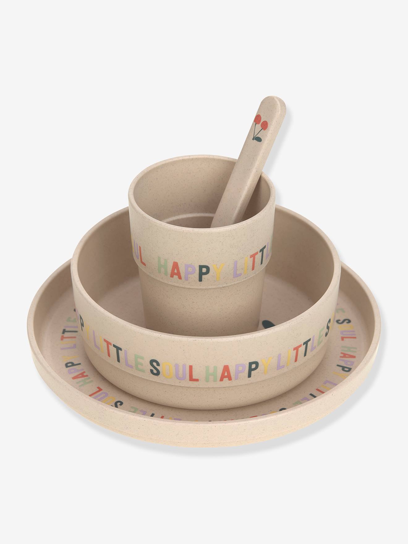 Coffret repas 4 pièces LÄSSIG blush