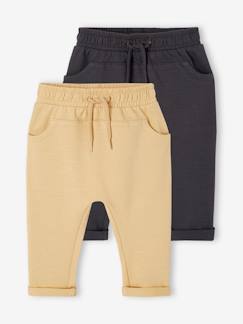 -Lot de 2 pantalons en molleton bébé