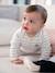 Ensemble bébé sweat et pantalon BEIGE CLAIR RAYE+rose pâle 1 - vertbaudet enfant 