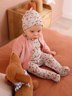 -Ensemble naissance body + salopette + bonnet + gilet personnalisable