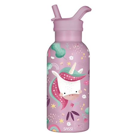 Fille-Sassi Junior - Bouteille isotherme Sparkly la licorne 350 ml