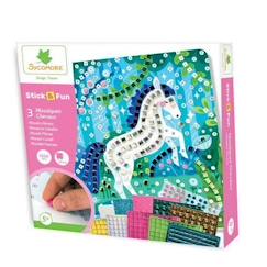 Jouet-Jeu créatif - Sycomore - Stick n Fun PM mosaiques Chevaux - Multicolore - Mixte - 5 ans