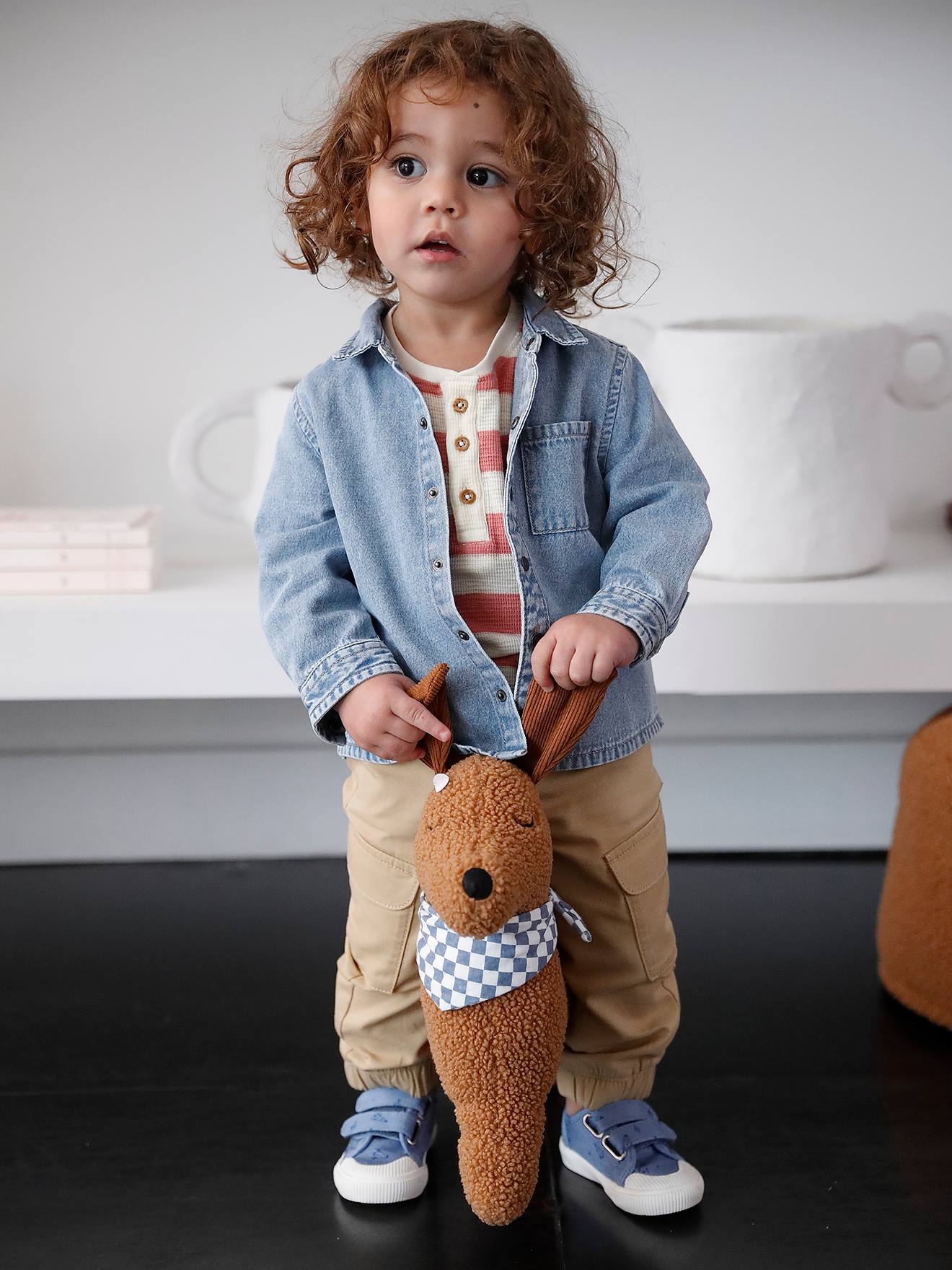 Pantalon battle bébé cappuccino