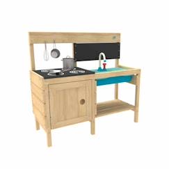 Jouet-Dinette - cuisine Tp toys - TP670 - TP- Cuisine Exterieur Happy Chef avec Splash - Play FSC, , Bois, 94 x 36 x 84 centimetres