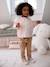 Pantalon paperbag bébé avec ceinture cappuccino+lichen+vieux rose 1 - vertbaudet enfant 