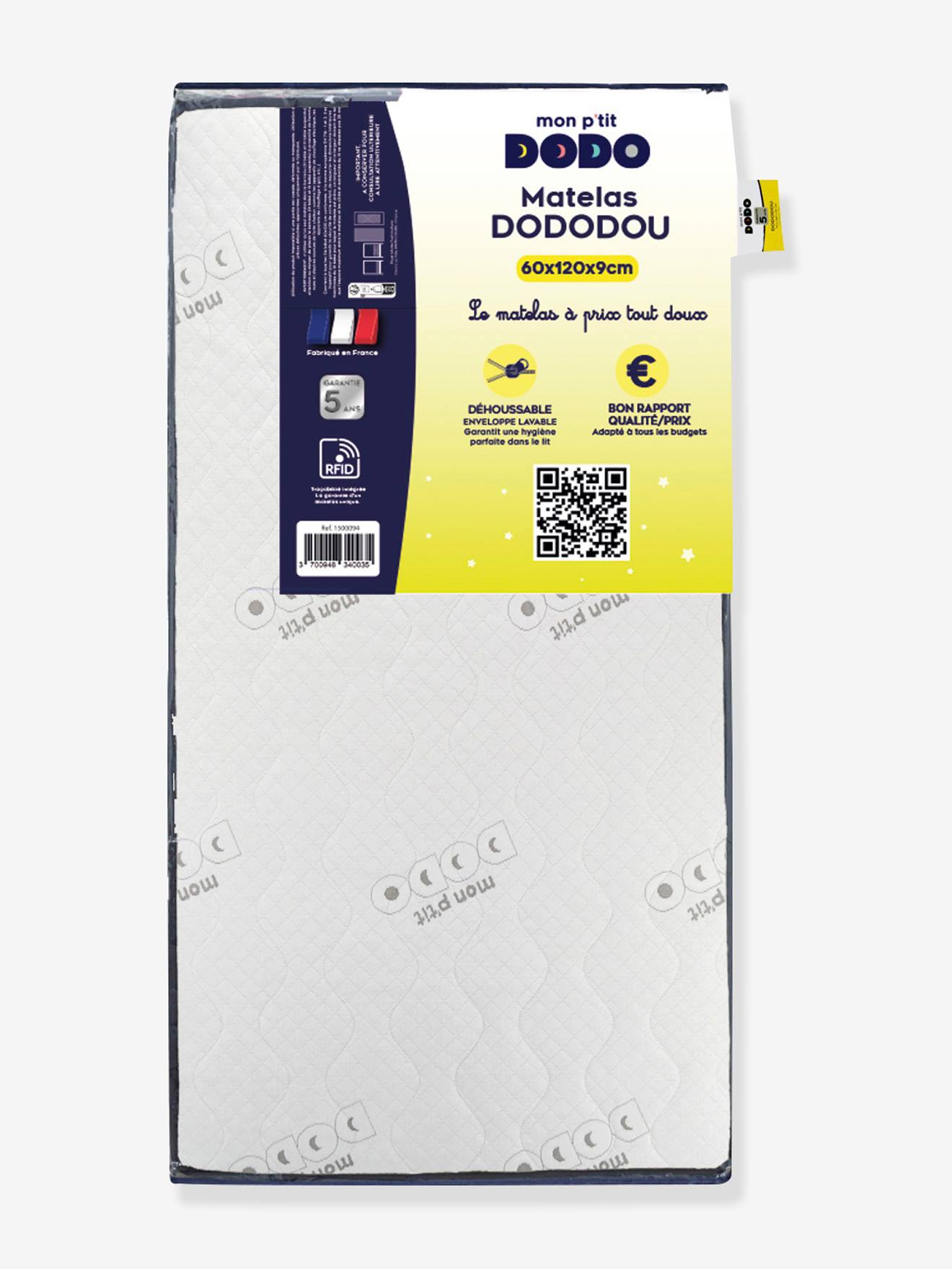 Matelas bébé DOU blanc