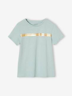 -T-shirt de sport Basics fille rayures irisées placées