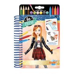 Jouet-Matériel scolaire-Kit scrapbooking Buki - CM103 - Carnet de mode - Tenue rock