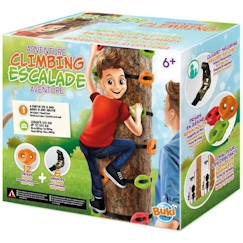 Jouet-Kit d'escalade pour enfant BUKI FRANCE - Coffret avec 6 sangles et 12 prises pour créer des parcours aventures