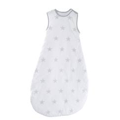 -ROBA Gigoteuse Bébé Little Stars - Différentes Tailles – Toute l'Année - Blanc / Gris Clair