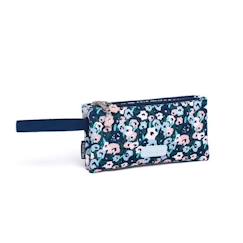 -Trousse à Double Zip Enfant - DRAEGER PARIS - Fleurs - Polyester recyclé et PVC - 22 x 2 x 11 cm