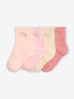 -Lot de 4 paires de chaussettes "little" bébé